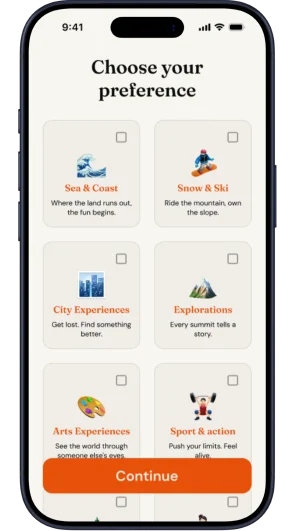 Romly preference selection screen
