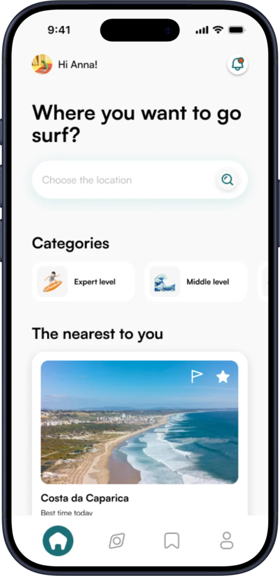 SurfWise mobile app