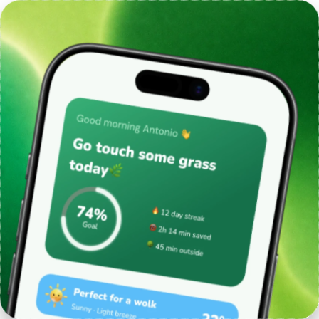Touchgrass app design
